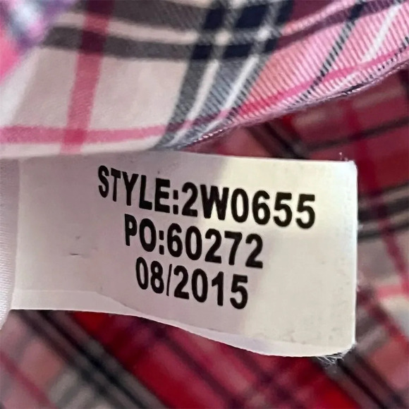 Vineyard Vines Women's Plaid Button-Up Shirt Red Size 4 - Picture 5 of 7
